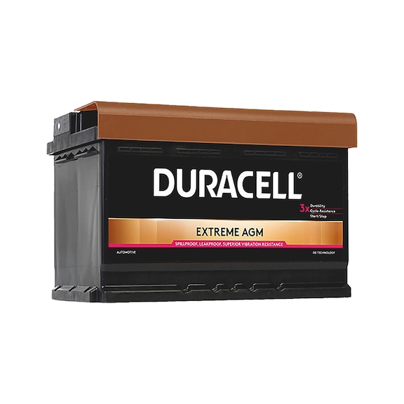 Starterbatterie DURACELL<SUP>®</SUP> EXTREME AGM - STARTBATT-(DURACELL-EXTREME)-DE70AGM