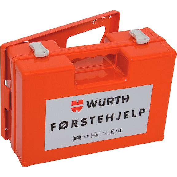 Førstehjelpskoffert med refillsystem, medium Würth Førstehjelpskoffert følger Arbeidstilsynets orientering om Førstehjelpsutstyr - FØRSTEHJELPSKOFFERT, MEDIUM