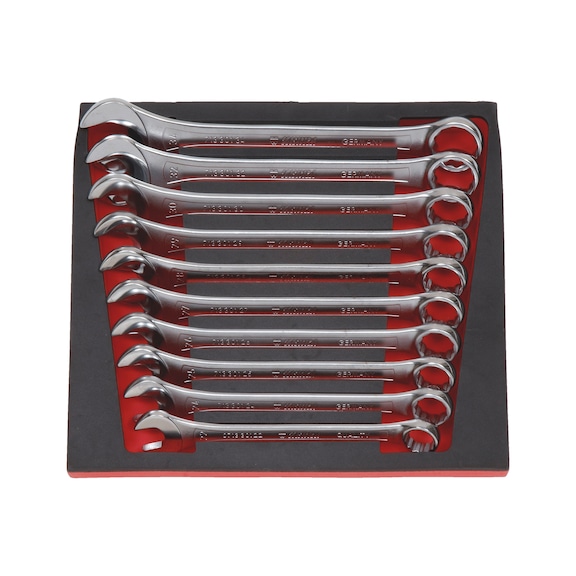 Combination wrench assortment 10&nbsp;pieces