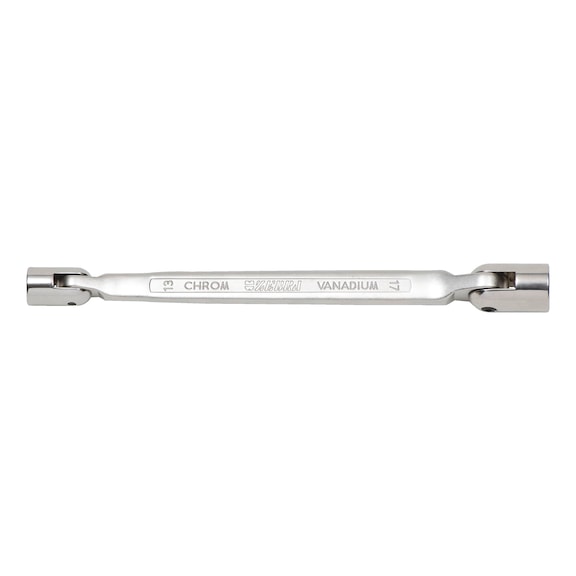 Double-jointed socket wrench - DBENDSKTWRNCH-METR-JOINTED-WS10X11MM