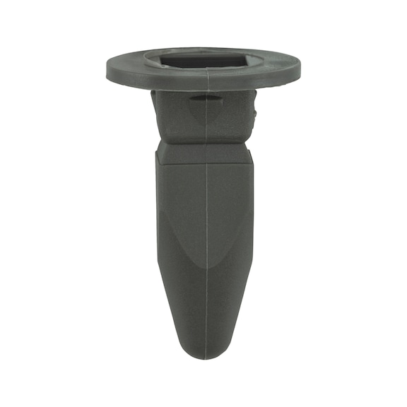 Expanding nut, type 3 Head round, tip pointed - EXPNDNUT-VW/AUDI-SQUARE-PLA-GREY