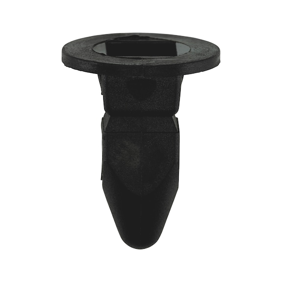 Expanding nut, type 3 Head round, tip pointed - EXPNDNUT-VW/AUDI-SQUARE-PLA-BLACK