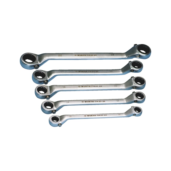 Ring ratchet wrench set