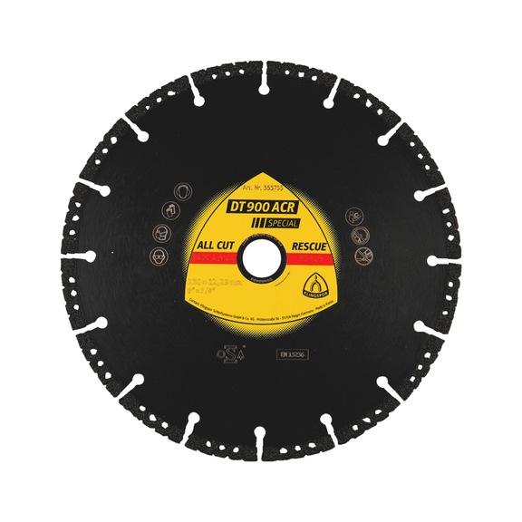 Diamond cutting disc Klingspor DT 900 ACR Special - DIADDISC-KLINGSPOR-355728-6X3,1-D350