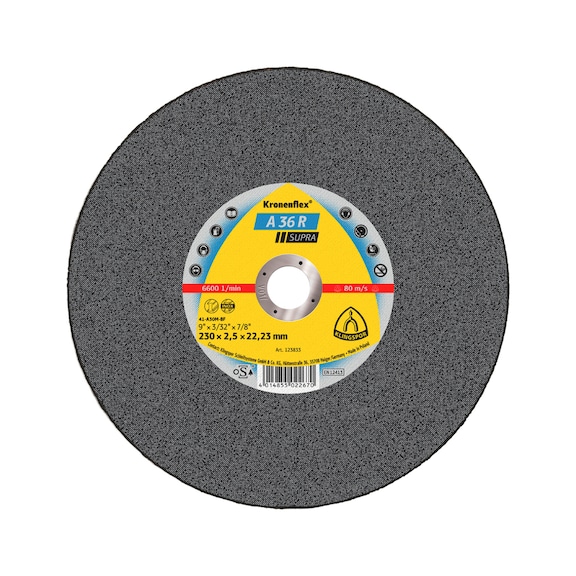 Cutting disc Klingspor A 36 R Supra - CUTDSC-KLINGSPOR-251752-2X22,23MM-D150