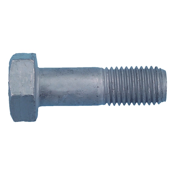 Hexagonal bolt for high-strength fittings - SCR-EN14399/4-10.9-K1-WS27-(HDG)-M16X60