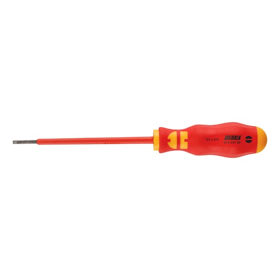 VDE screwdriver, flat slotted - SCRDRIV-VDE-SL-0,5X3X100