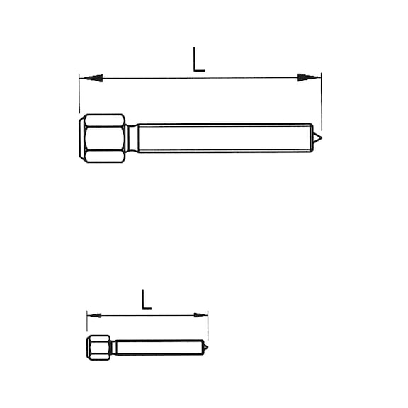 Pole terminal puller, twin leg, 65 mm span - 2