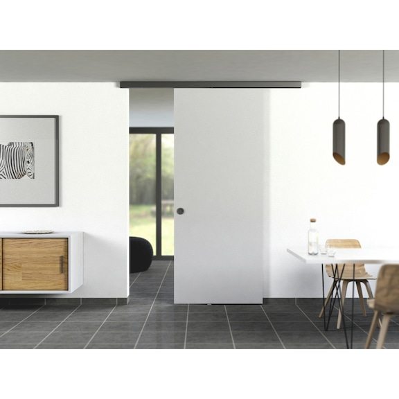 Zimmerschiebetürbeschlag-Set ABILIT 120-H für die Decken- und Wandmontage bei Holztüren - 6