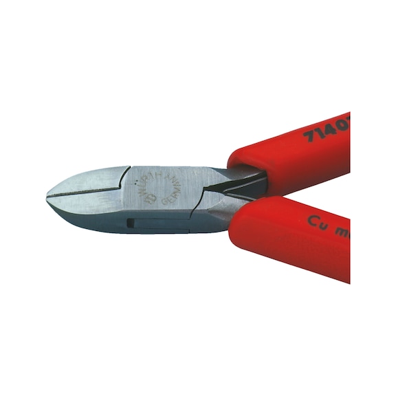 Electronic side cutters, round head With wire clamp - 3