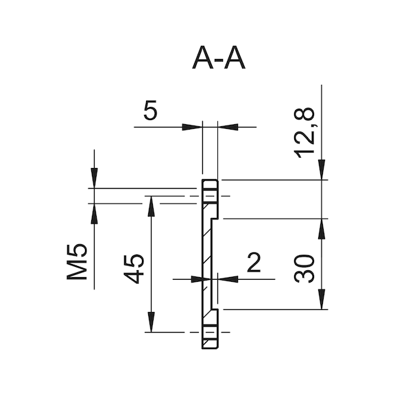 Montagegrundplatte für Türschließer - ZB-MONTAGEGRUNDPLATTE-TRSHL-GTS690