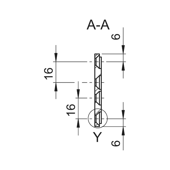 Montagebasisplaat Voor deurdrangers met geleiderail - 3