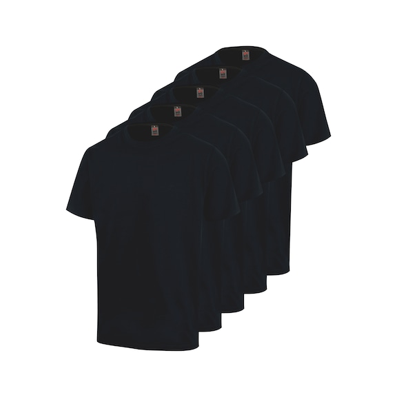 Lot de 5 t-shirts à manches courtes  JOB+ - LOT DE 5 TEE-SHIRTS MARINE M