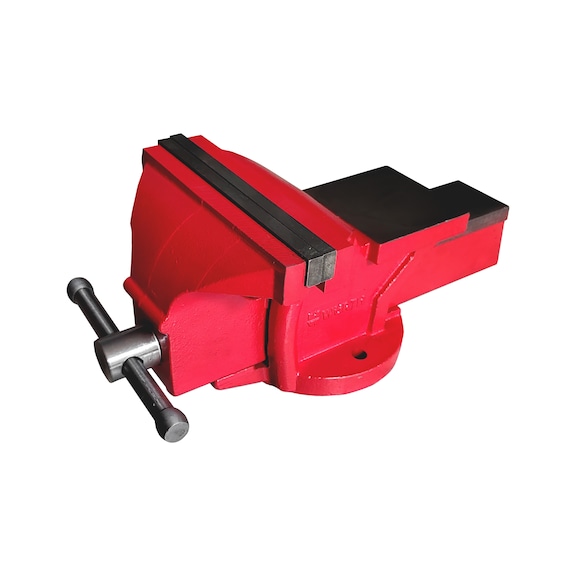 PARALLEL VICE with fixed base - PARAVCE-CAST-FIXBSE-RED-200MM
