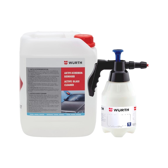 Active window cleaner and sprayer set