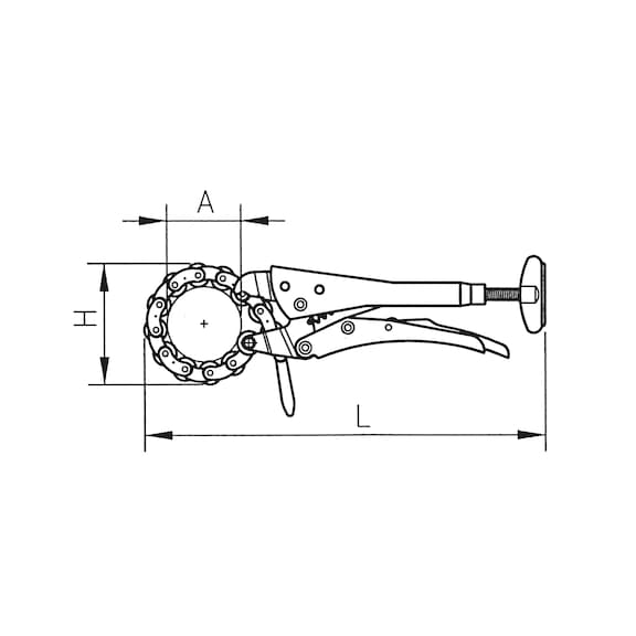 Chain pipe cutter - 2