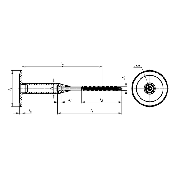 Plastic screw combination EUROFAST® TRPBG-45 - 2