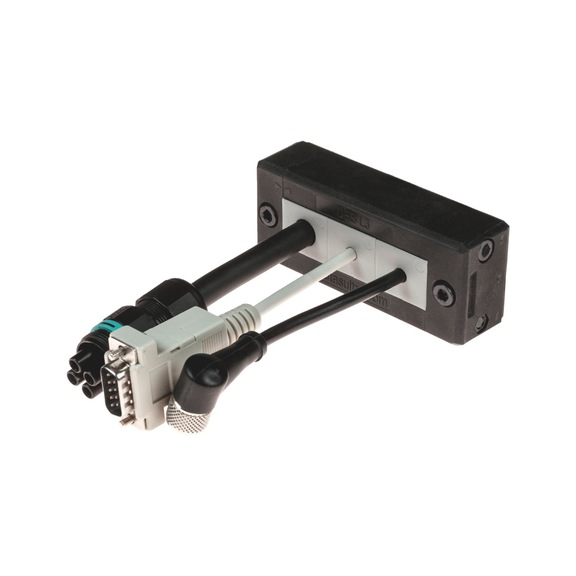 Clamping frame for cable entry system - CABLE-ENTRY-CLEAT-PA-BLACK-1X3