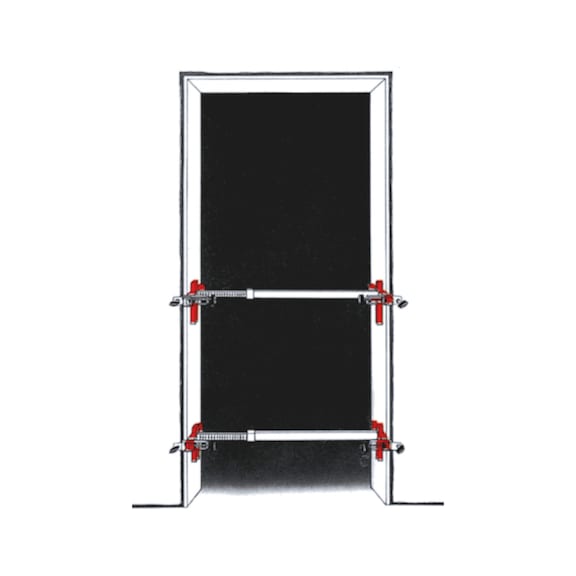 Door frame clamp - DRJMBCLMP-TU-(SPNW545-1010)