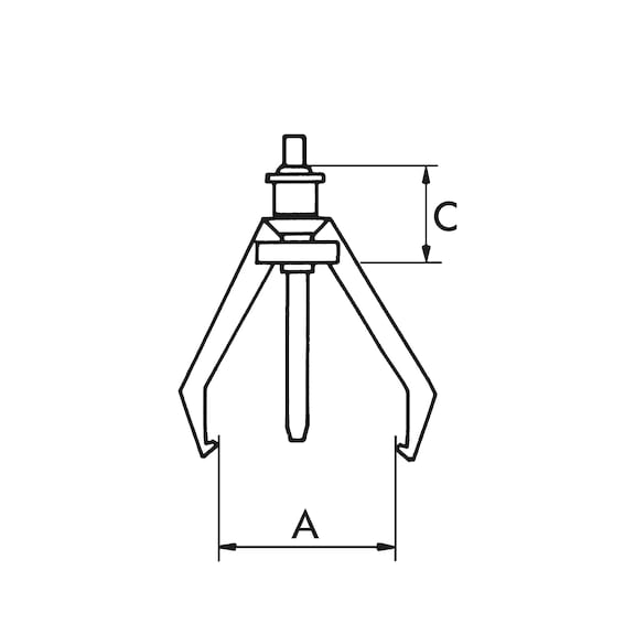 External and internal puller set - EXTR-UNI-KIT-3ARM-IN/EX-6PCS