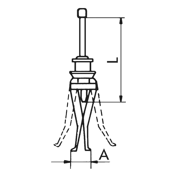 External and internal puller set - EXTR-UNI-KIT-3ARM-IN/EX-6PCS
