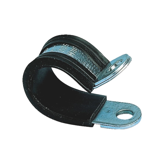Pipe and fastening clamp Multifix - PIPCLMP-RSGU-DIN3016-EPDM-BLACK-W15-D30