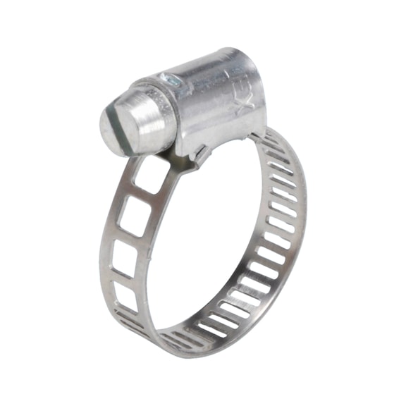 Mini Mini hose clamp for minimally stressed hoses in tight installation conditions