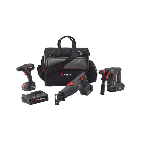 18 V cordless power tools set with tool bag ABS/ABH/AFS COMPACT M-CUBE - MA-CORDL-SET-(M-CUBE)-(ABS-1/ABH-1/AFS)