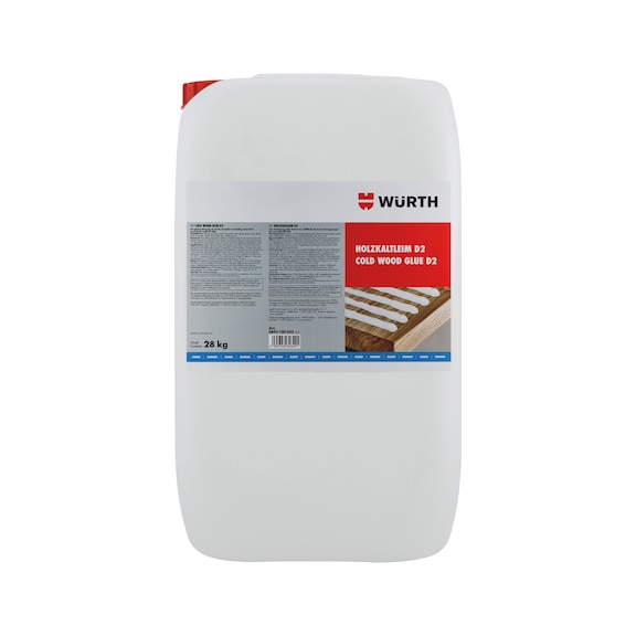 Cold wood glue D2 Complies with stress group D2 in accordance with DIN EN 204 - WOCLDGLU-D2-28KG