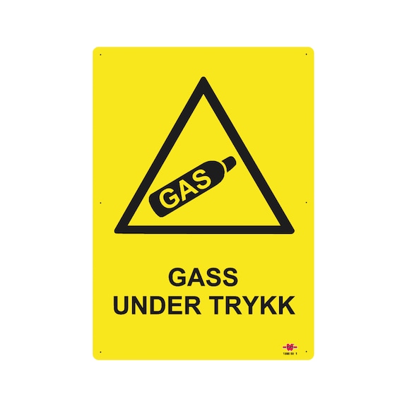 Skilt, gass under trykk Skilt, gass under trykk - SKILT GASS UNDER TRYKK 20X20 CM