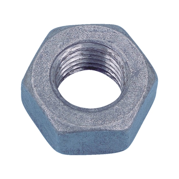 Hexagon nut ISO 4032 steel 8, hot-dip galvanised (HDG) - NUT-HEX-ISO4032-8-WS30-(HDG)-M20