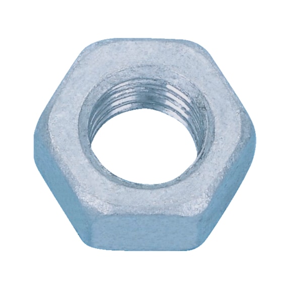 Ecrou hexagonal ISO 8673 acier 8 zinc-nickel argent ZNSHR - 1