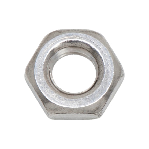 Ecrou hexagonal, forme basse à pas fin ISO 8675, acier inoxydable A2/035 - 1