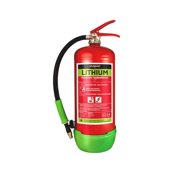 Hand fire extinguisher for lithium-ion batteries AVD