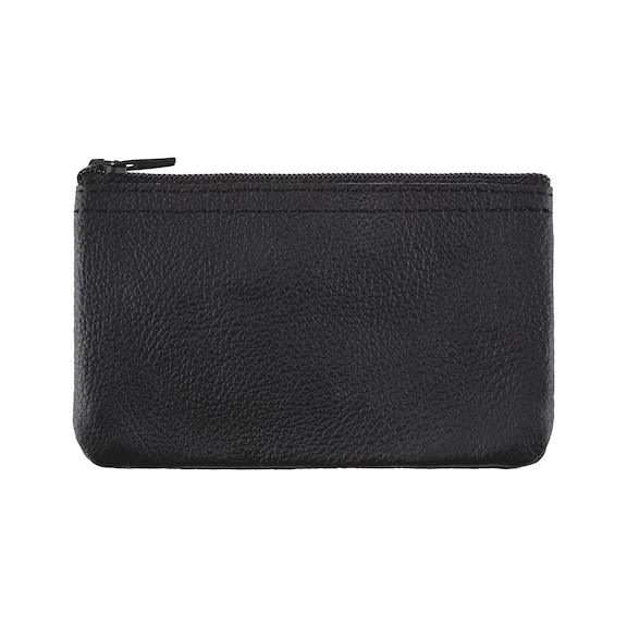 Leather key holder Classic - KEYPOUCH-PRNT-LEATHER-BLACK-1COL