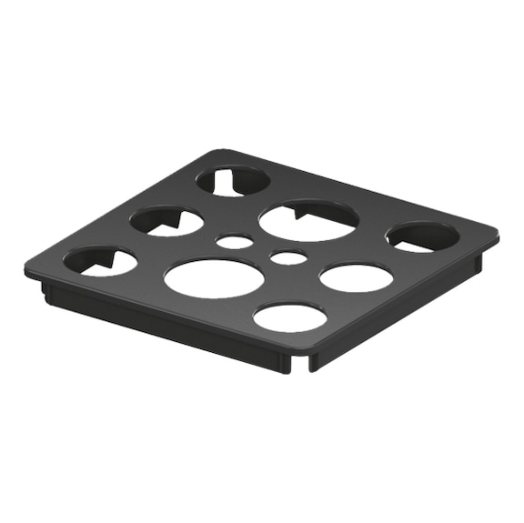 Lid for ADD Box organiser box - LID-ADD-BOX-PLA-M-1X1-HOLE-LAVA