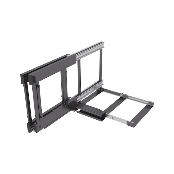 VS COR Flex corner cabinet slide-out fitting For body widths from 900 to 1,200 mm