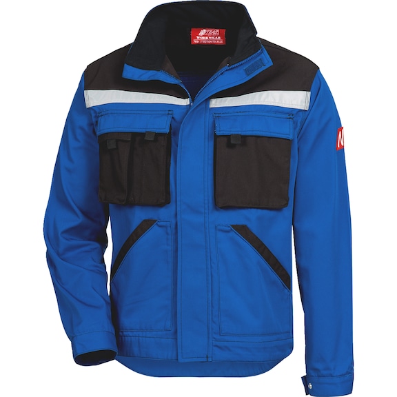 Work jacket Nitras Motion Tex Plus 7651 Profil - WORKJAC-NITRS-PRFL-7651-BL/BLK-44-SPC