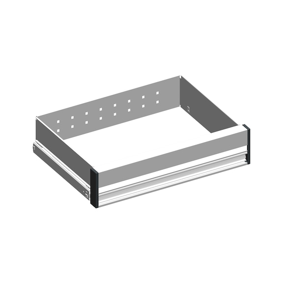 Aluminium drawer Width: 556 mm