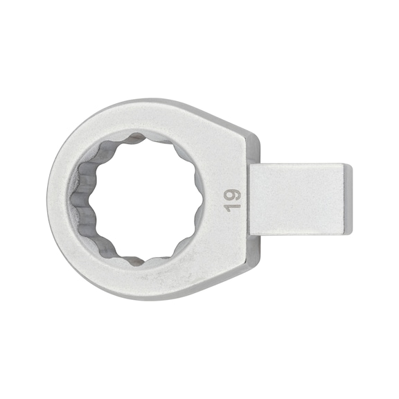 Ringschlüssel mit Einsteckschaft-Vierkant 9x12 mm - RGSHSL-9X12MM-EINSTECKVIERKANT-19MM