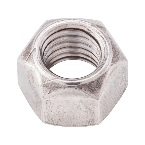 Hexagonal nut with clamping piece (all-metal) ISO 7042, A2-70 stainless steel, plain - NUT-HEX-SLOK-ISO7042-A2-70-WS16-M10