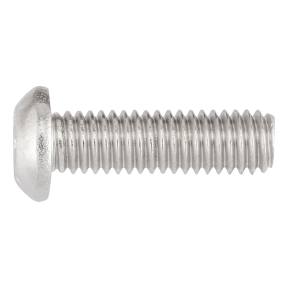 Screw with flattened half round head and hexagon socket - SCR-BUT-ISO7380/1-A2/070-HS2-M3X6