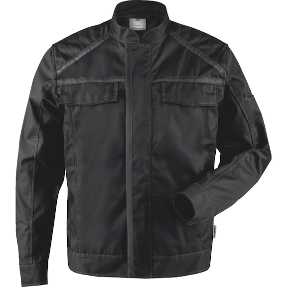 Work jacket Fristads Green 4688 GRT - JAC-FRISTADS-GREEN-4688-GRT-BLK-4XL