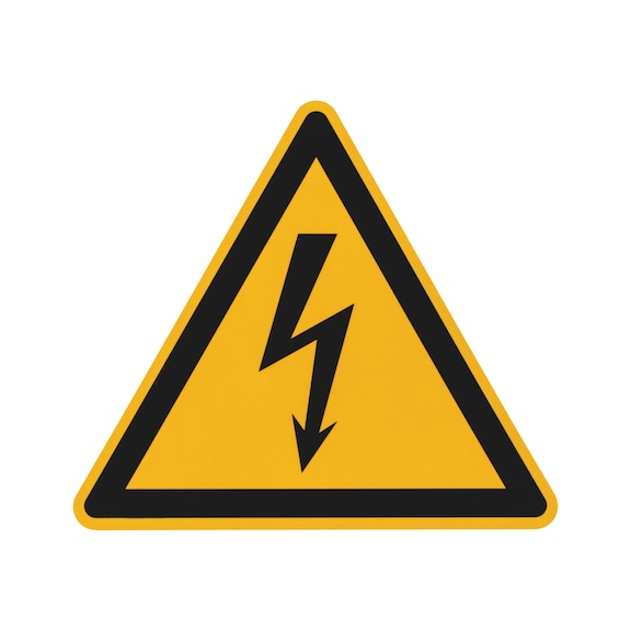 Sicherheits- und Warnschild - Gefährliche elektrische Spannung - 1