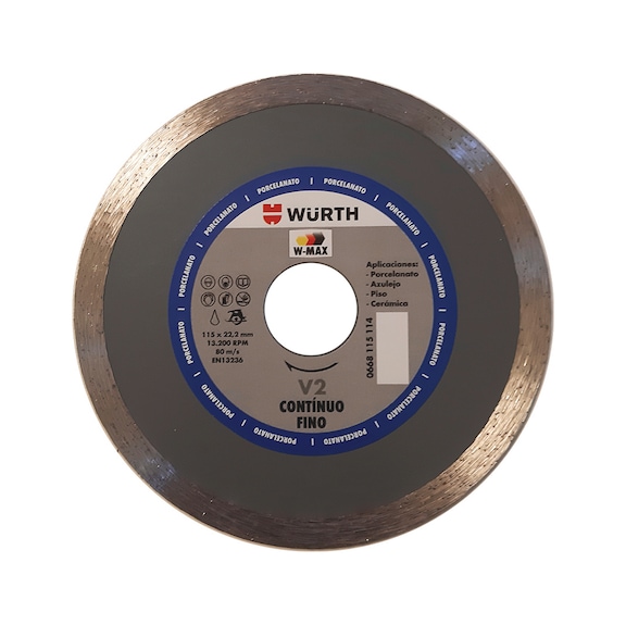 DISCO PORCELANATO W-MAX CONTINUO 115