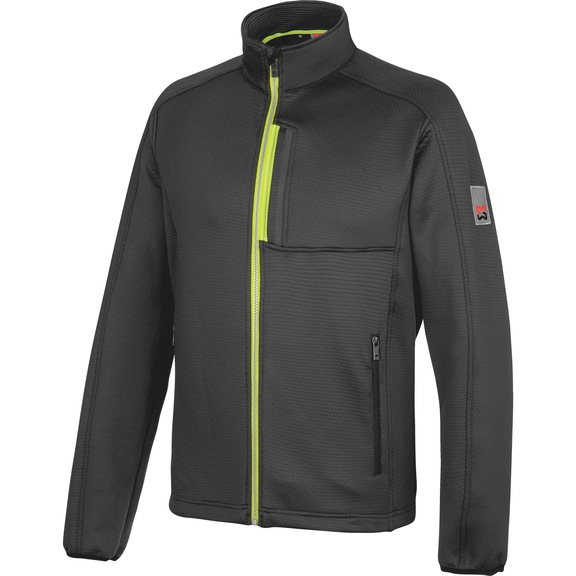 Stretch Evolution fleece jacket - FLEECE EVOLUTION 3D ANTHRACITE/LIME S