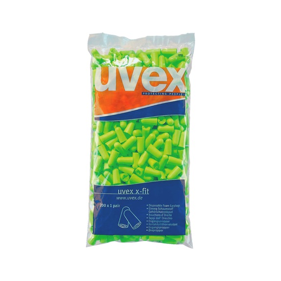 Ear plugs uvex x-fit - DISPOSABLE-PLUGS-UVEX-XFIT-2112003-200P