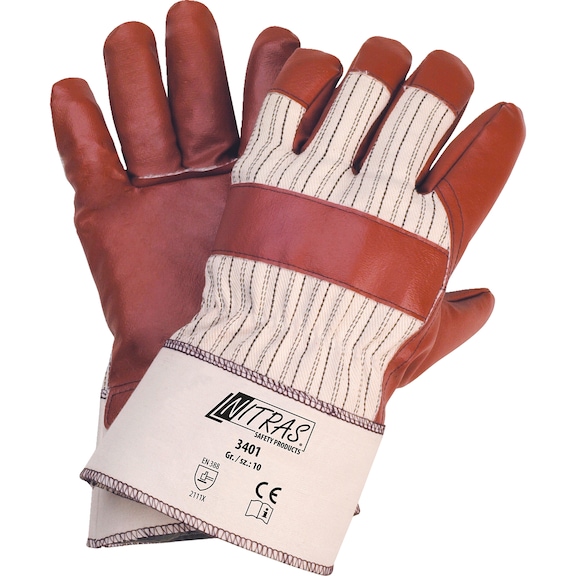 Protective glove, nitrile, Nitras 3401