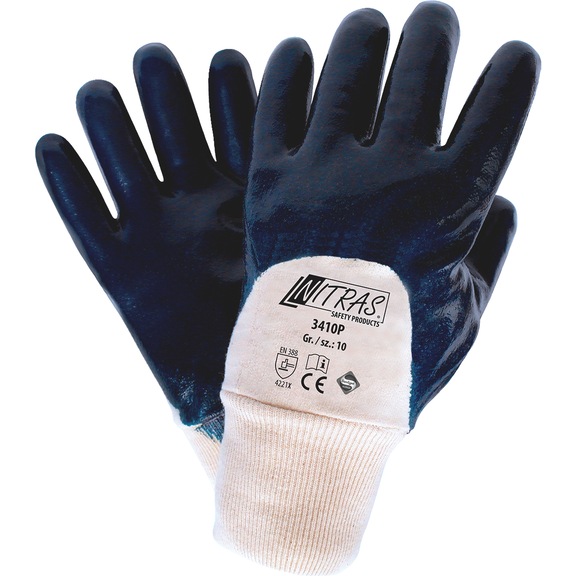 Protective glove, nitrile