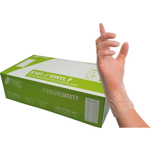 Protective glove, disposable